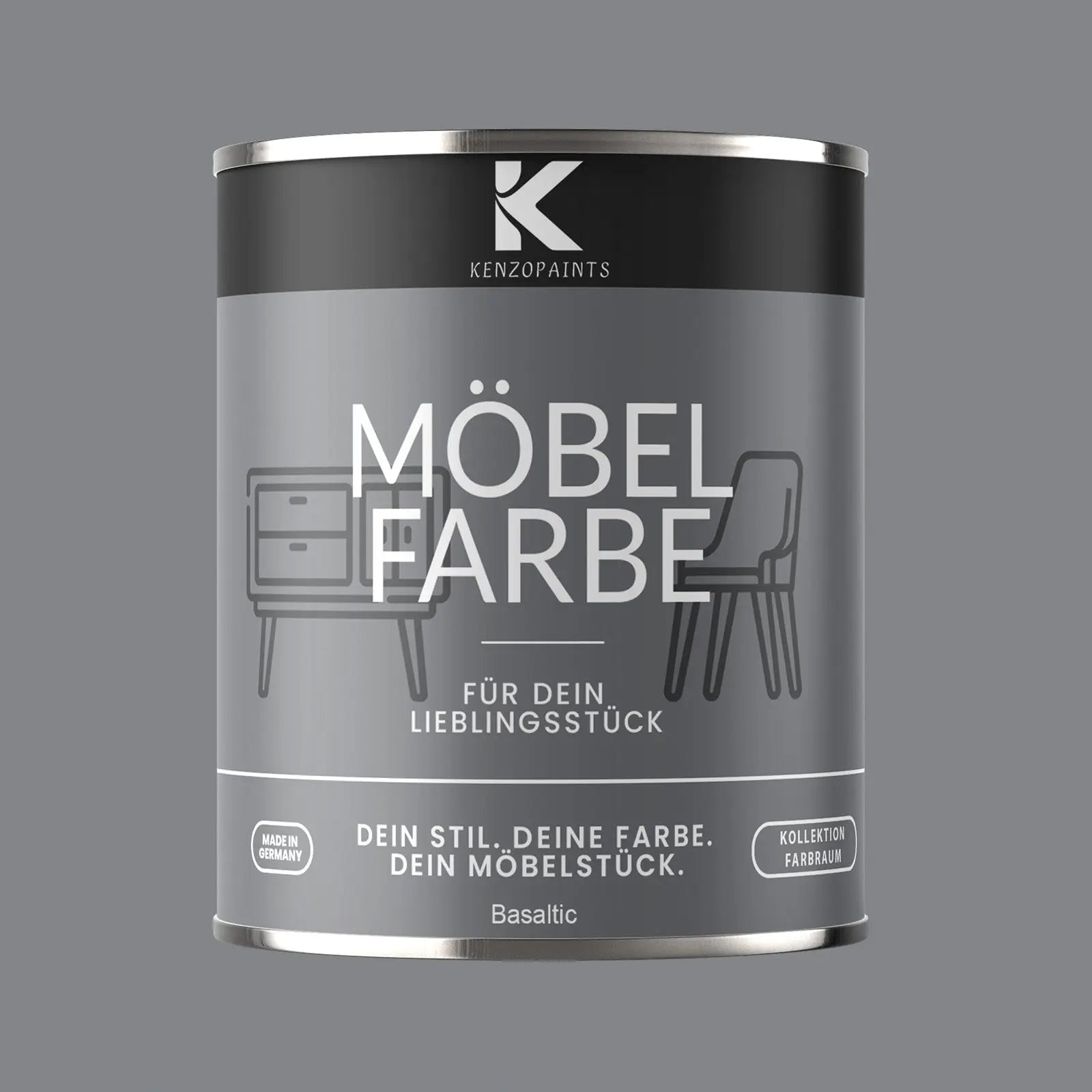 Kenzopaints Möbelfarbe - Basaltic Kenzopaints