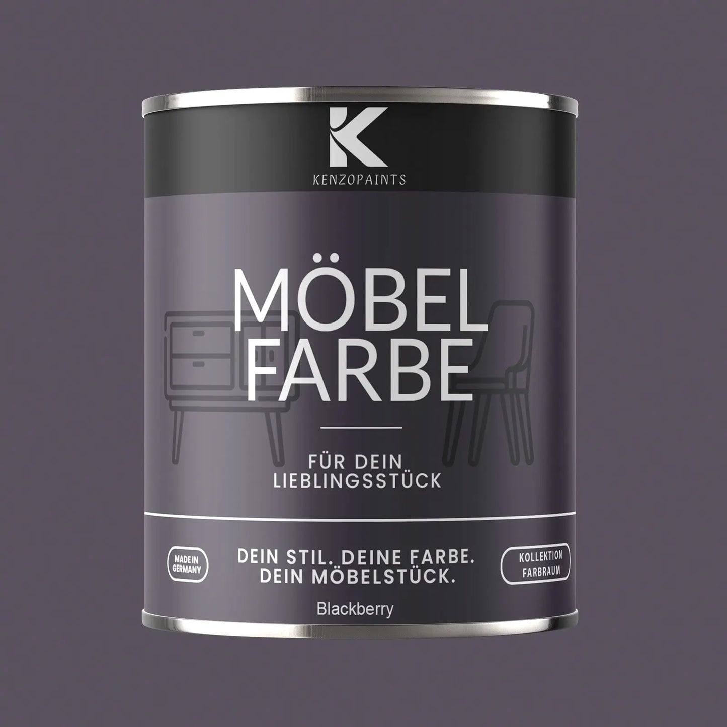 Kenzopaints Möbelfarbe - Blackberry Kenzopaints