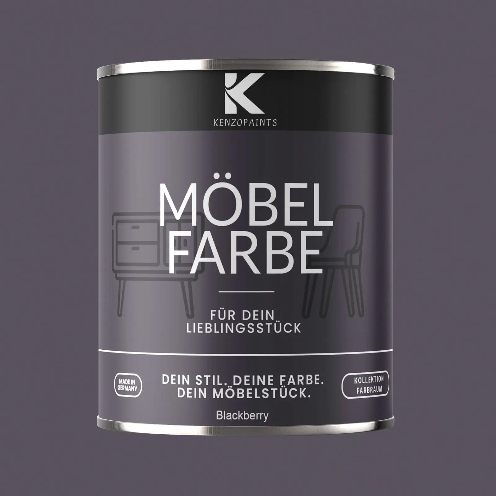 Kenzopaints Möbelfarbe - Blackberry Kenzopaints