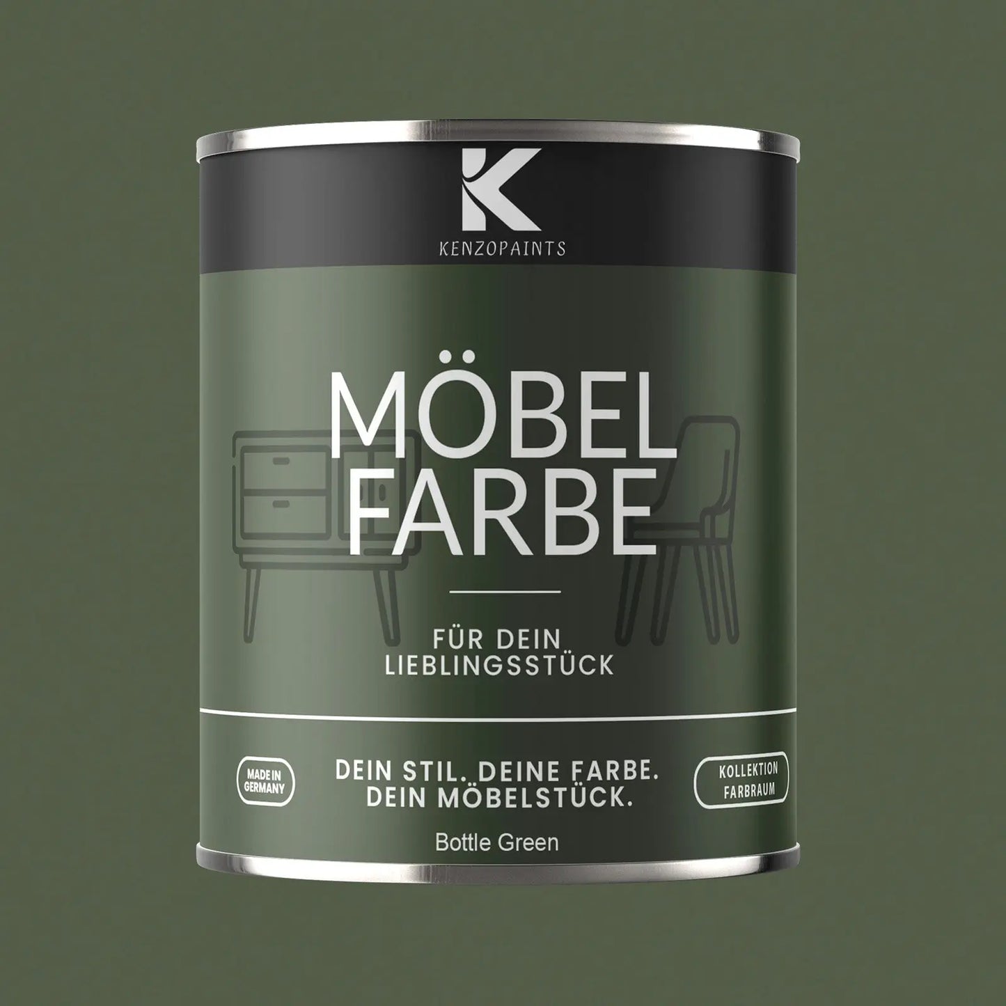 Kenzopaints Möbelfarbe - Bottle Green - Kenzopaints