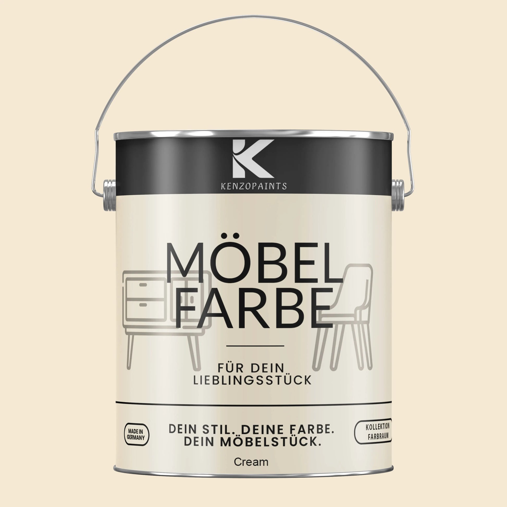 Kenzopaints Möbelfarbe - Cream - Kenzopaints
