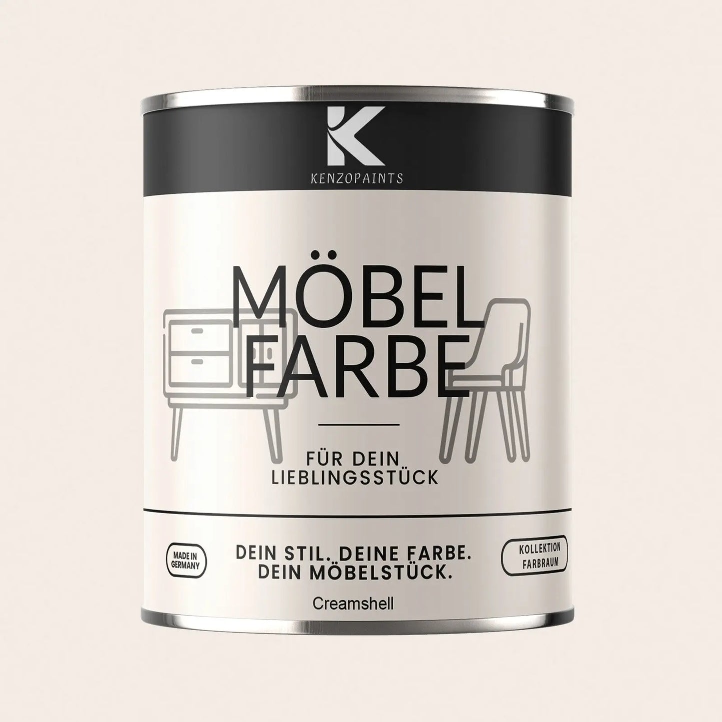 Kenzopaints Möbelfarbe - Creamshell Kenzopaints