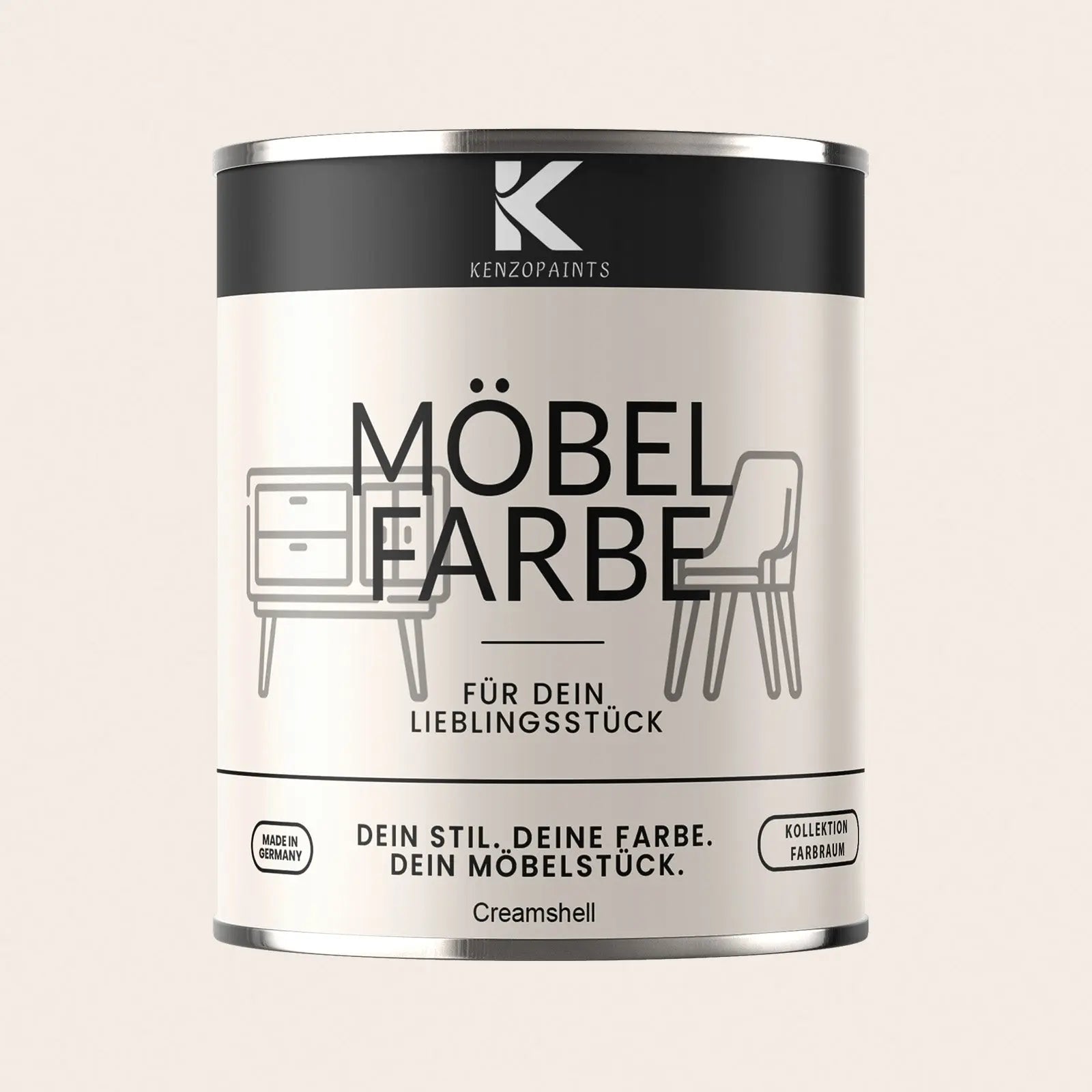 Kenzopaints Möbelfarbe - Creamshell Kenzopaints