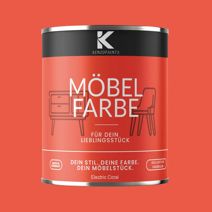 Kenzopaints Möbelfarbe - Electric Coral Kenzopaints