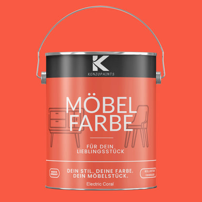 Kenzopaints Möbelfarbe - Electric Coral Kenzopaints