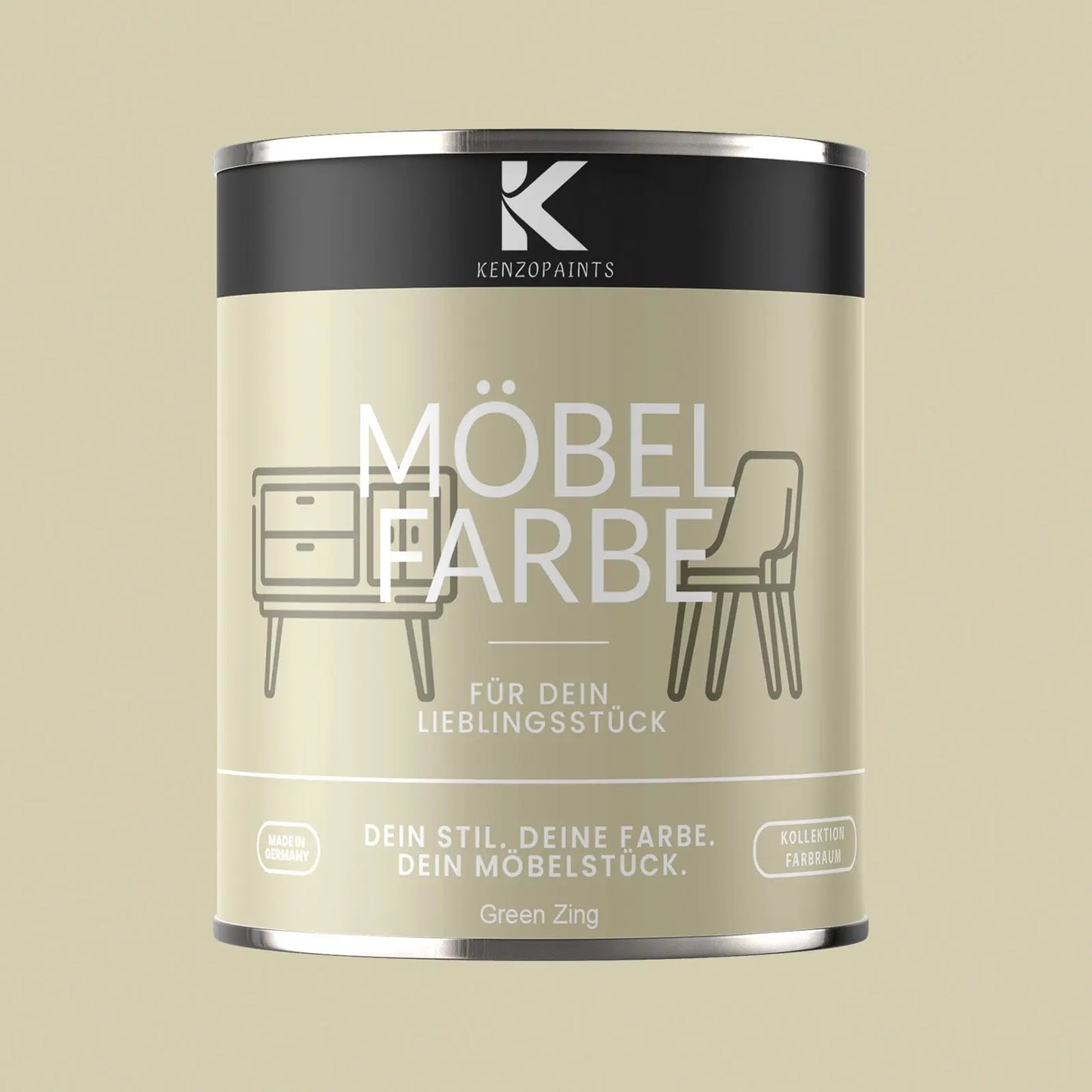 Kenzopaints Möbelfarbe - Green Zing - Kenzopaints