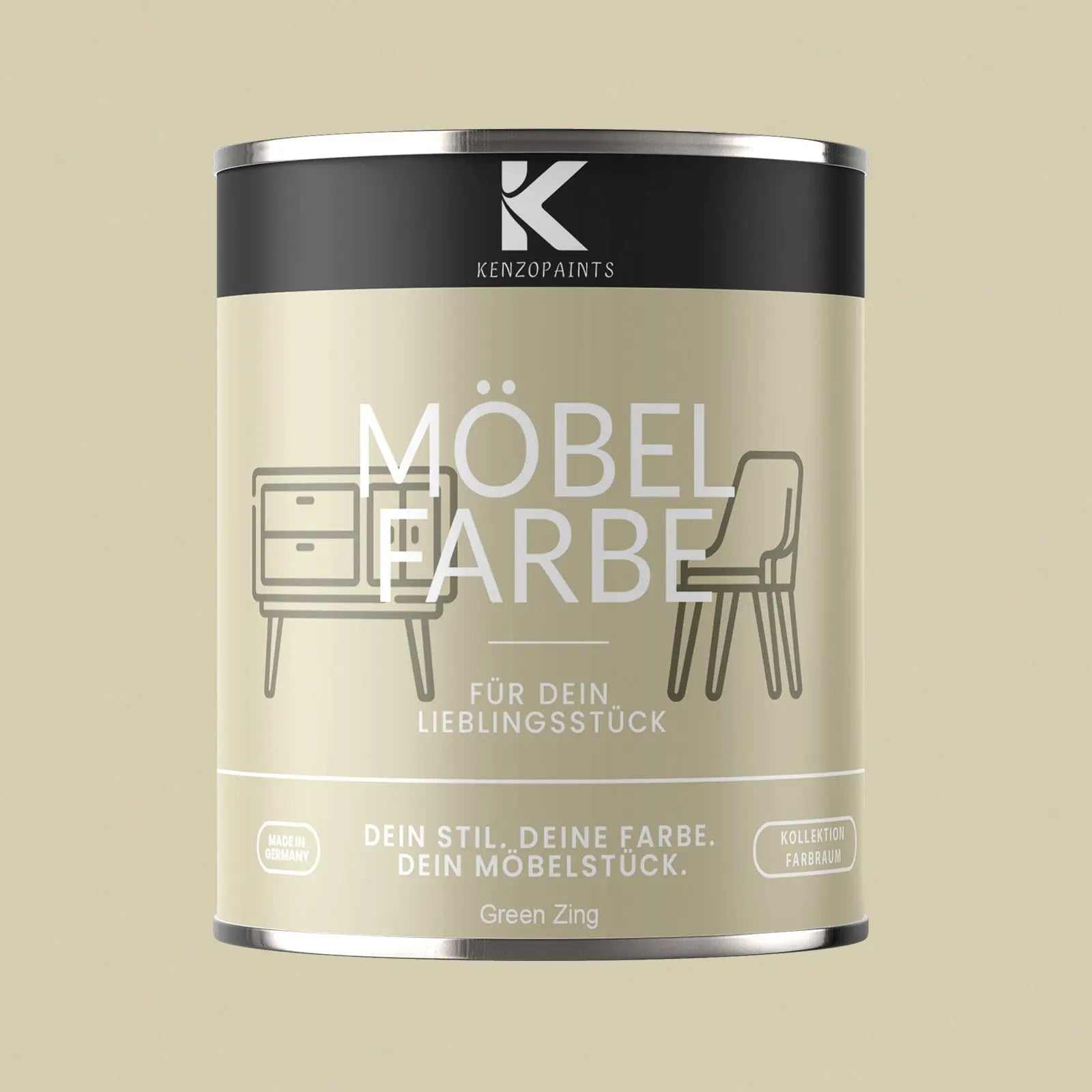 Kenzopaints Möbelfarbe - Green Zing - Kenzopaints