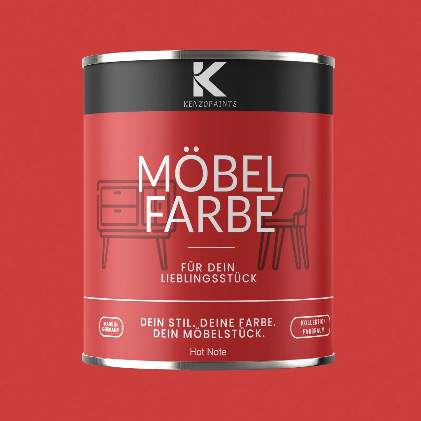 Kenzopaints Möbelfarbe - Hot Note Kenzopaints