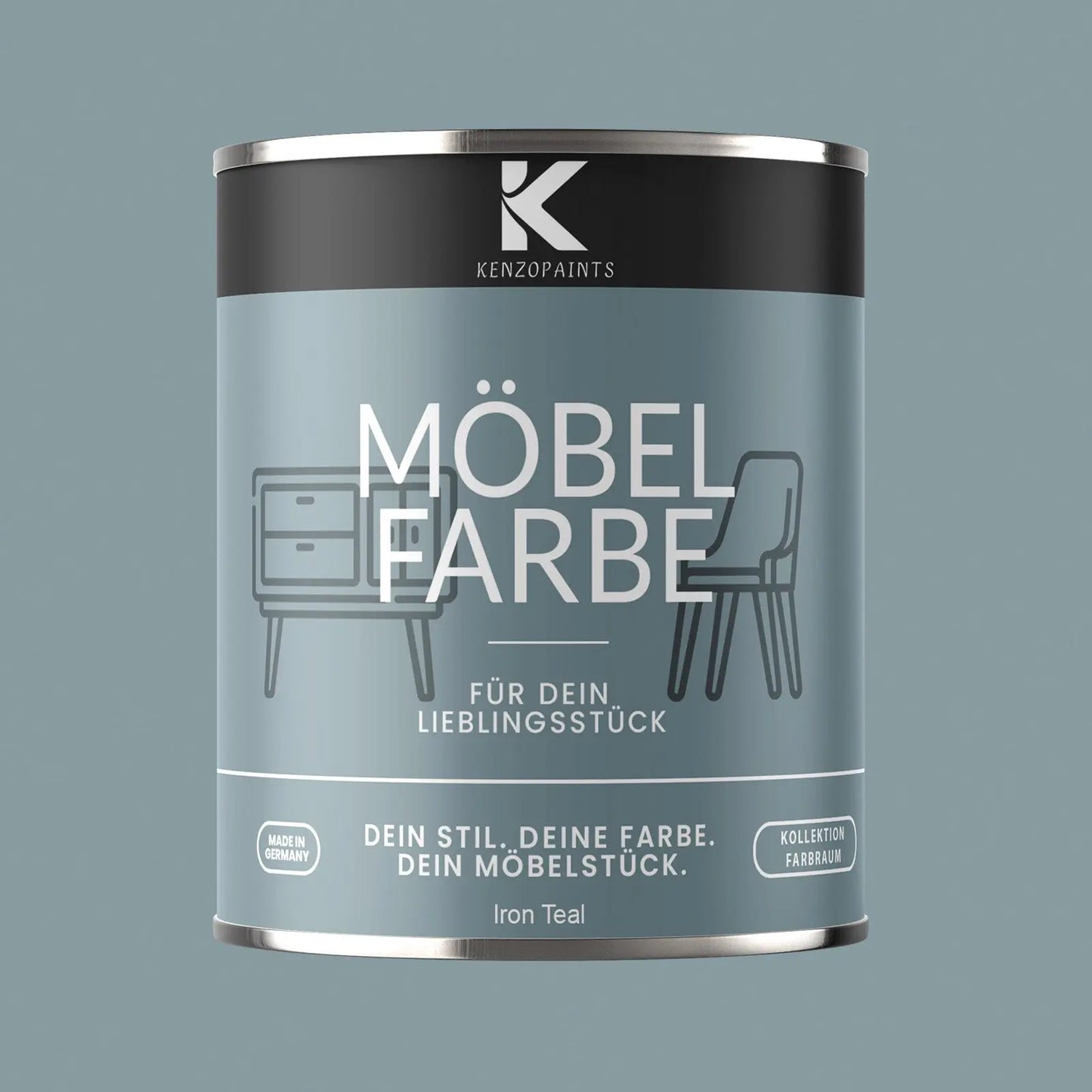 Kenzopaints Möbelfarbe - Iron Teal Kenzopaints