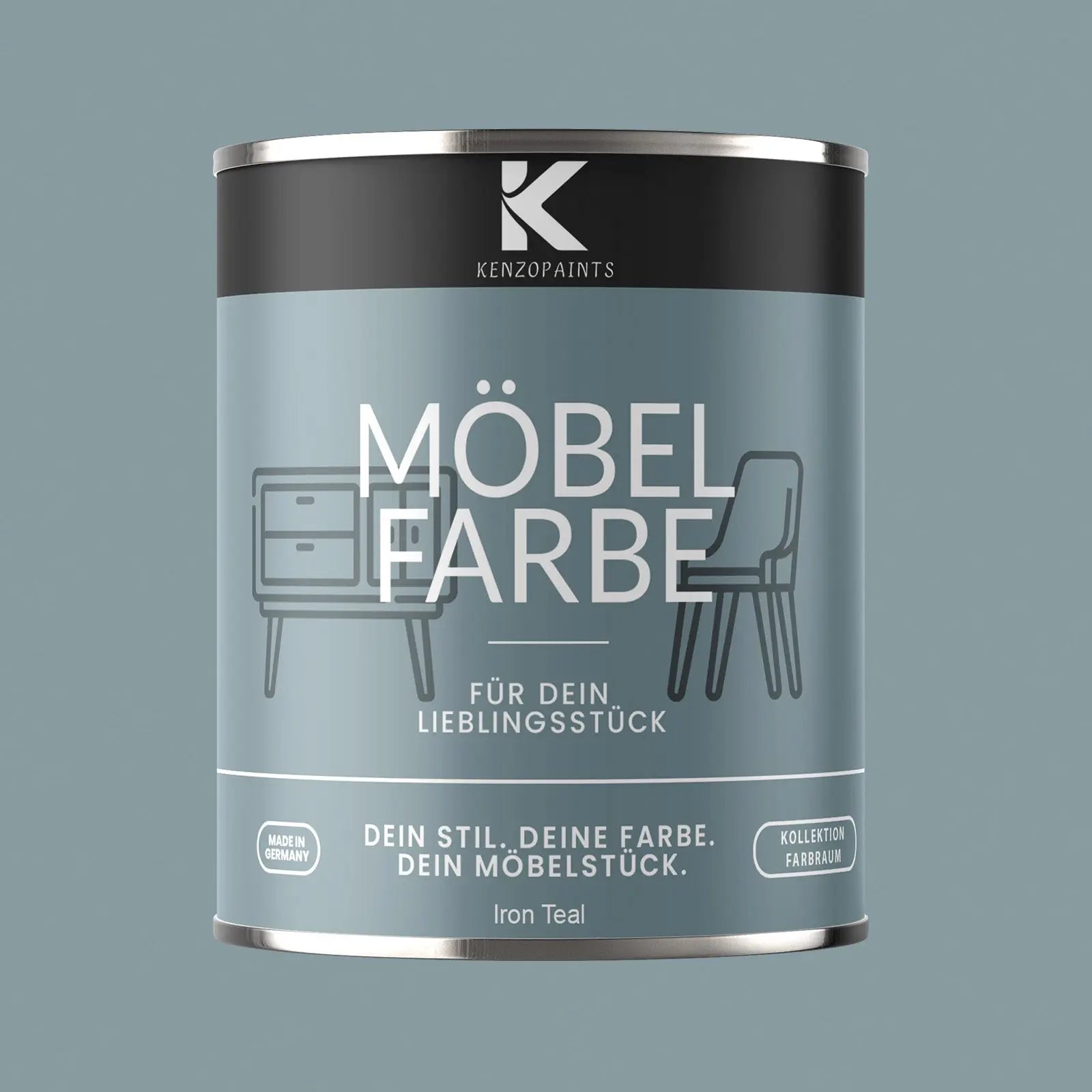 Kenzopaints Möbelfarbe - Iron Teal Kenzopaints