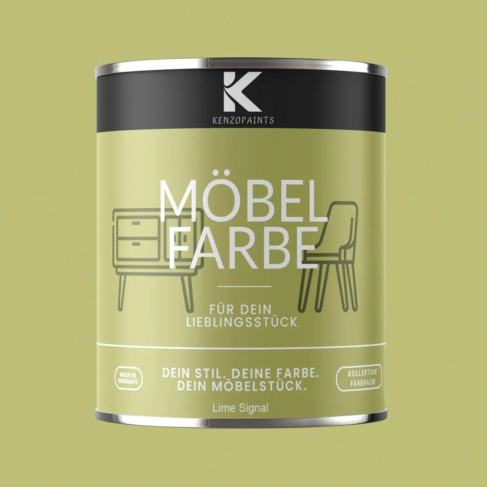 Kenzopaints Möbelfarbe - Lime Signal Kenzopaints