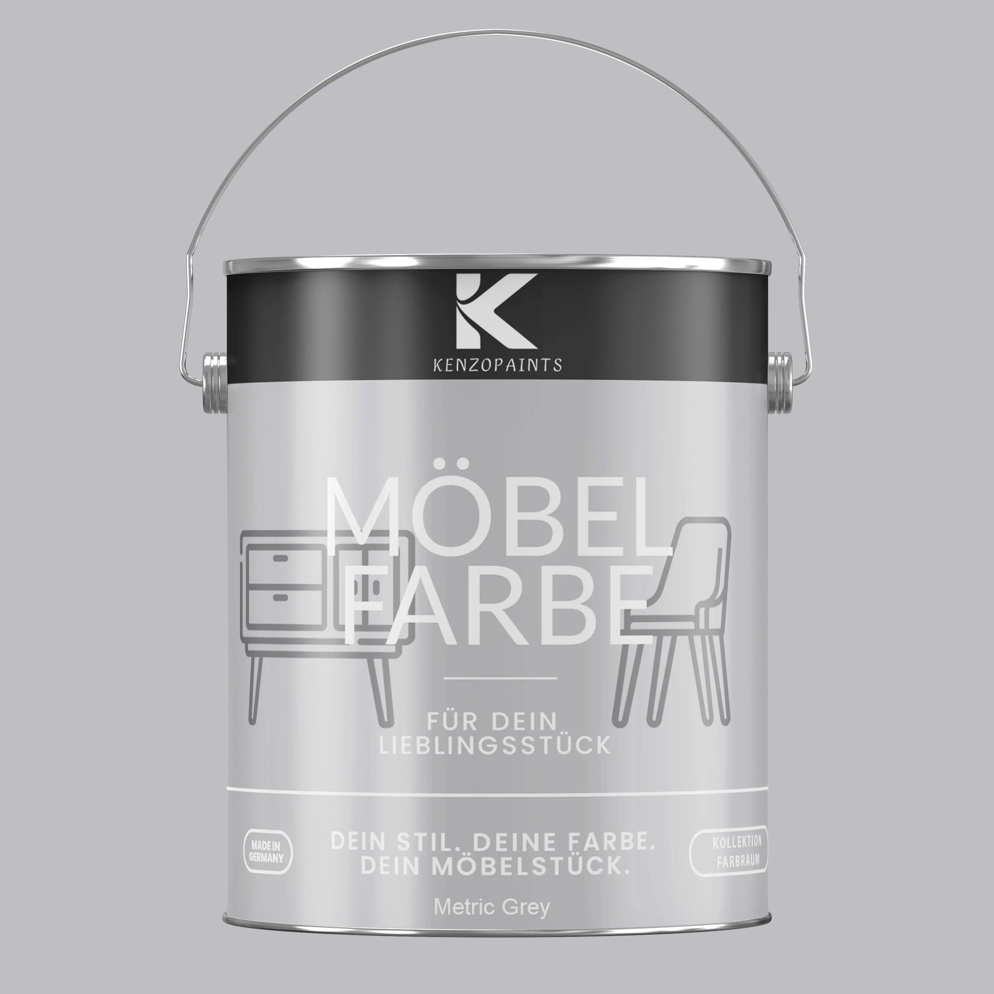 Kenzopaints Möbelfarbe - Metric Grey Kenzopaints