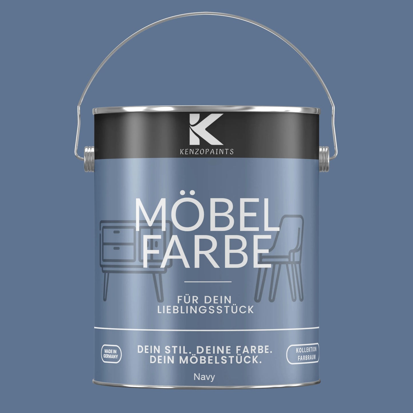 Kenzopaints Möbelfarbe - Navy Kenzopaints