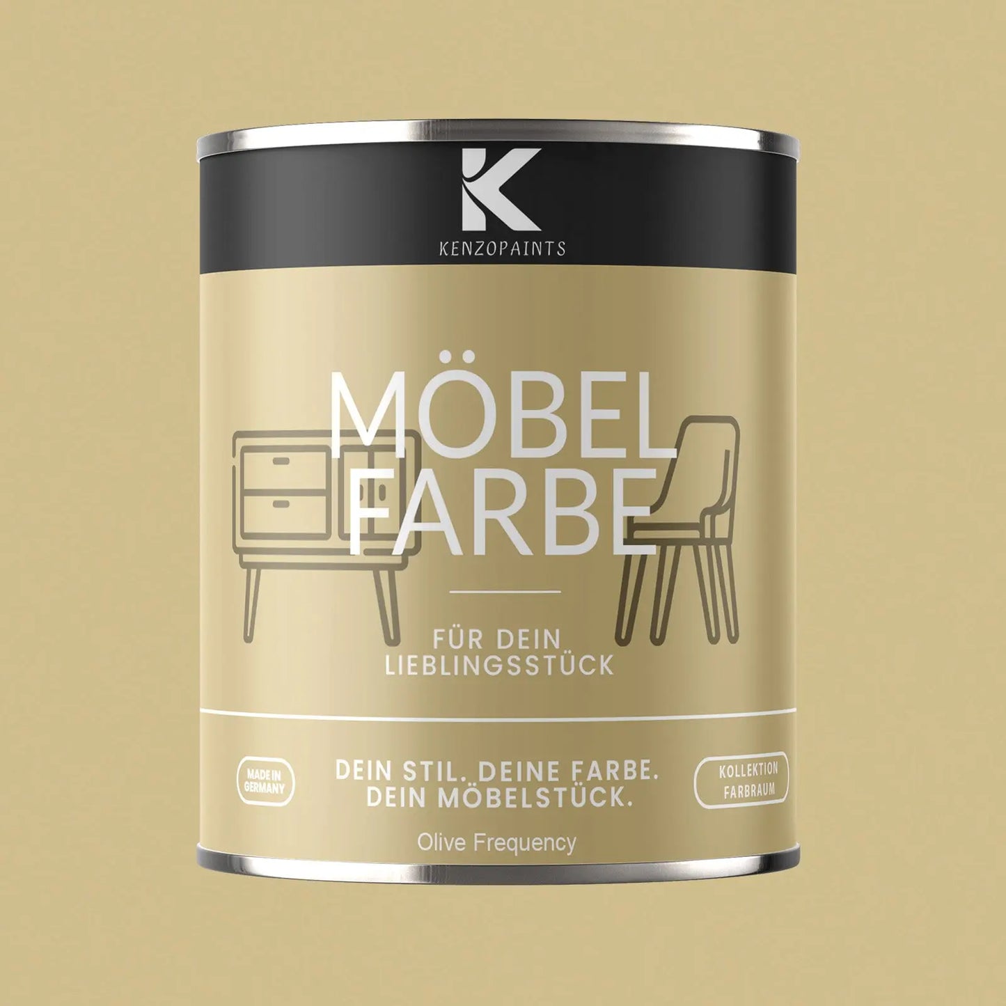 Kenzopaints Möbelfarbe - Olive Frequency - Kenzopaints