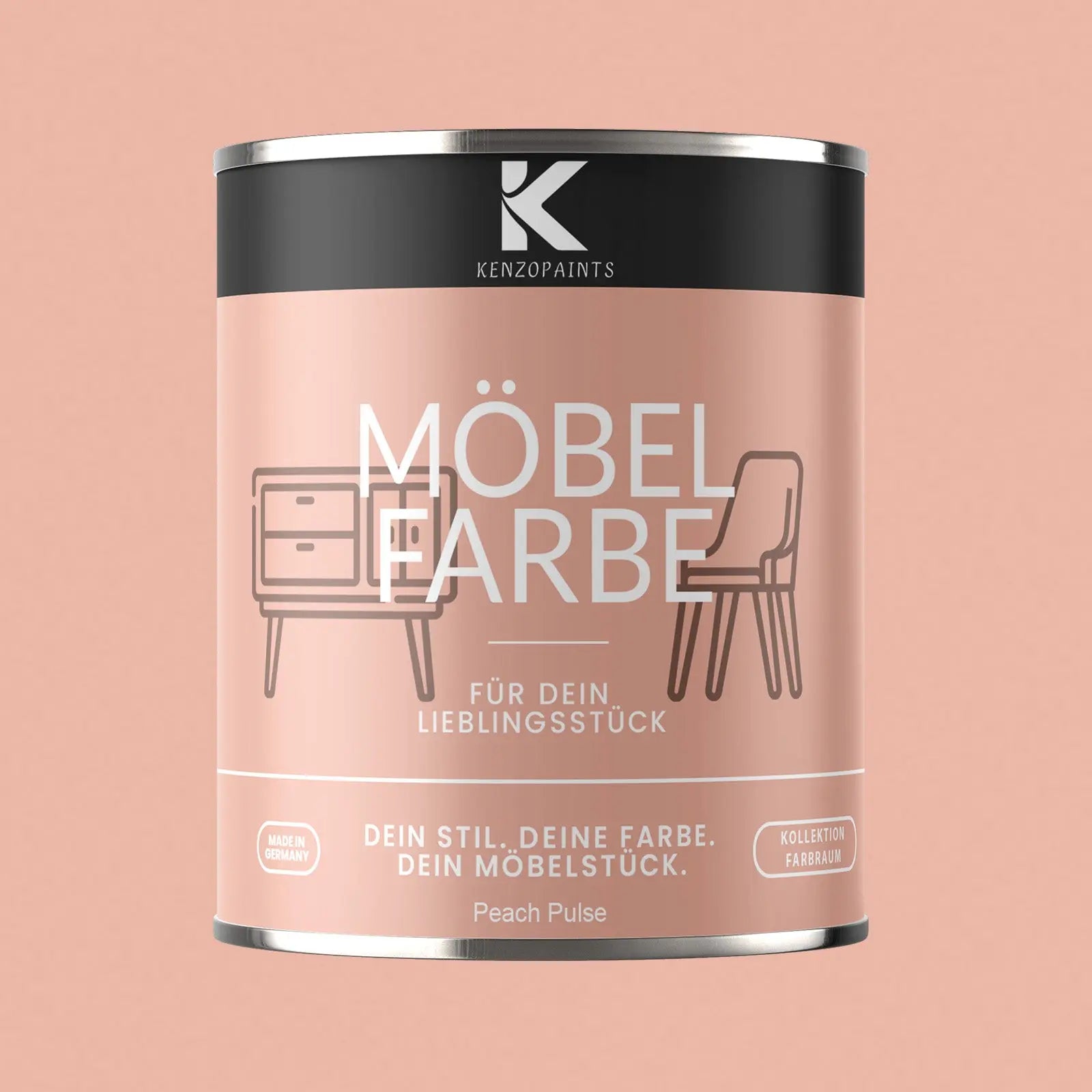 Kenzopaints Möbelfarbe - Peach Pulse - Kenzopaints