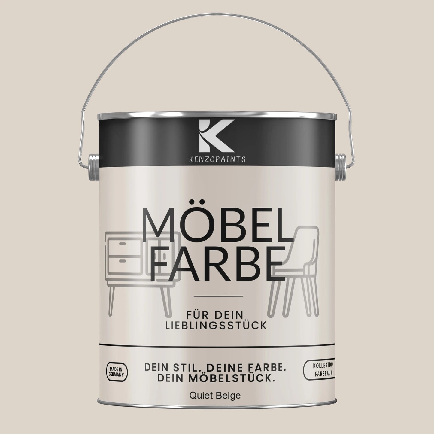 Kenzopaints Möbelfarbe - Quiet Beige Kenzopaints