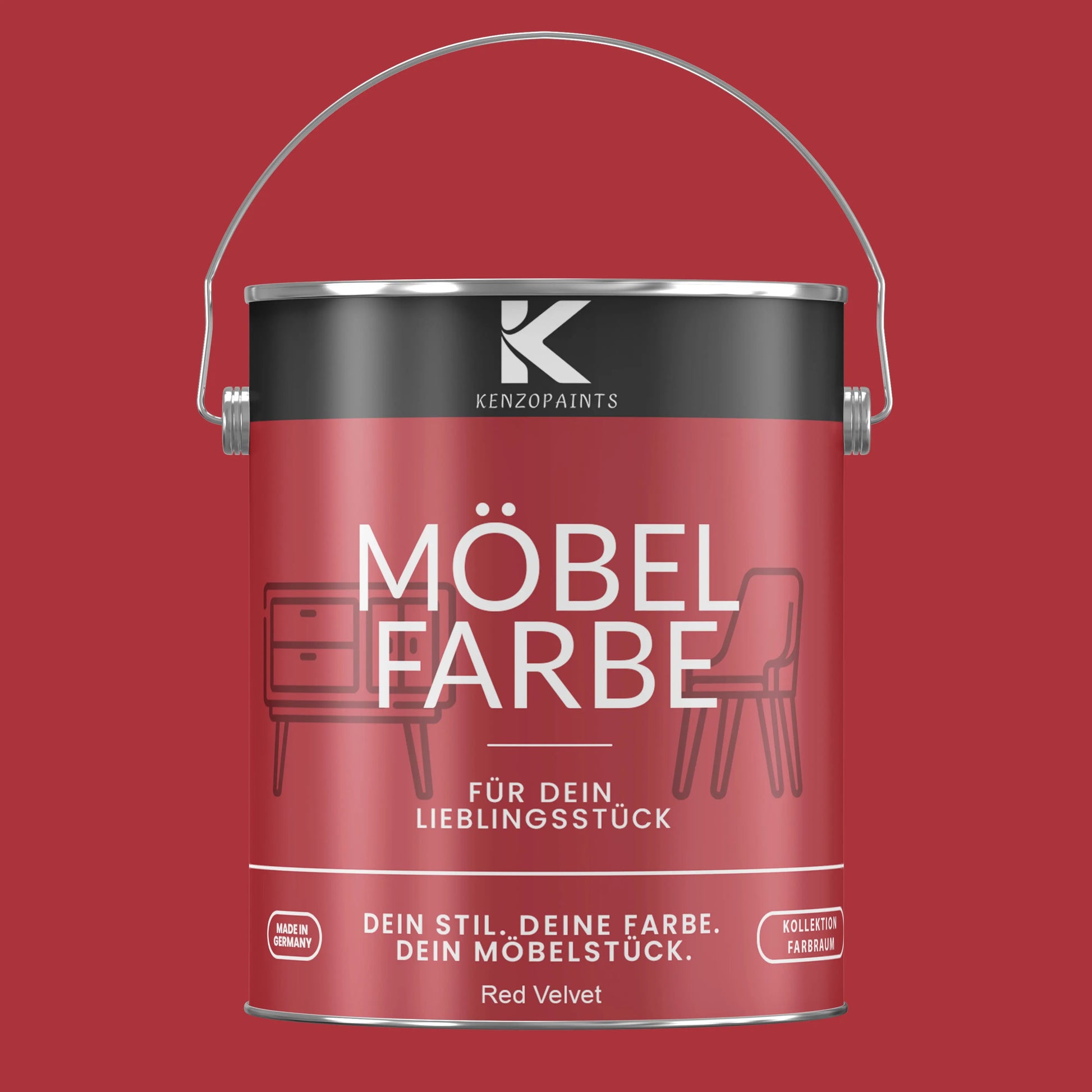 Kenzopaints Möbelfarbe - Red Velvet Kenzopaints