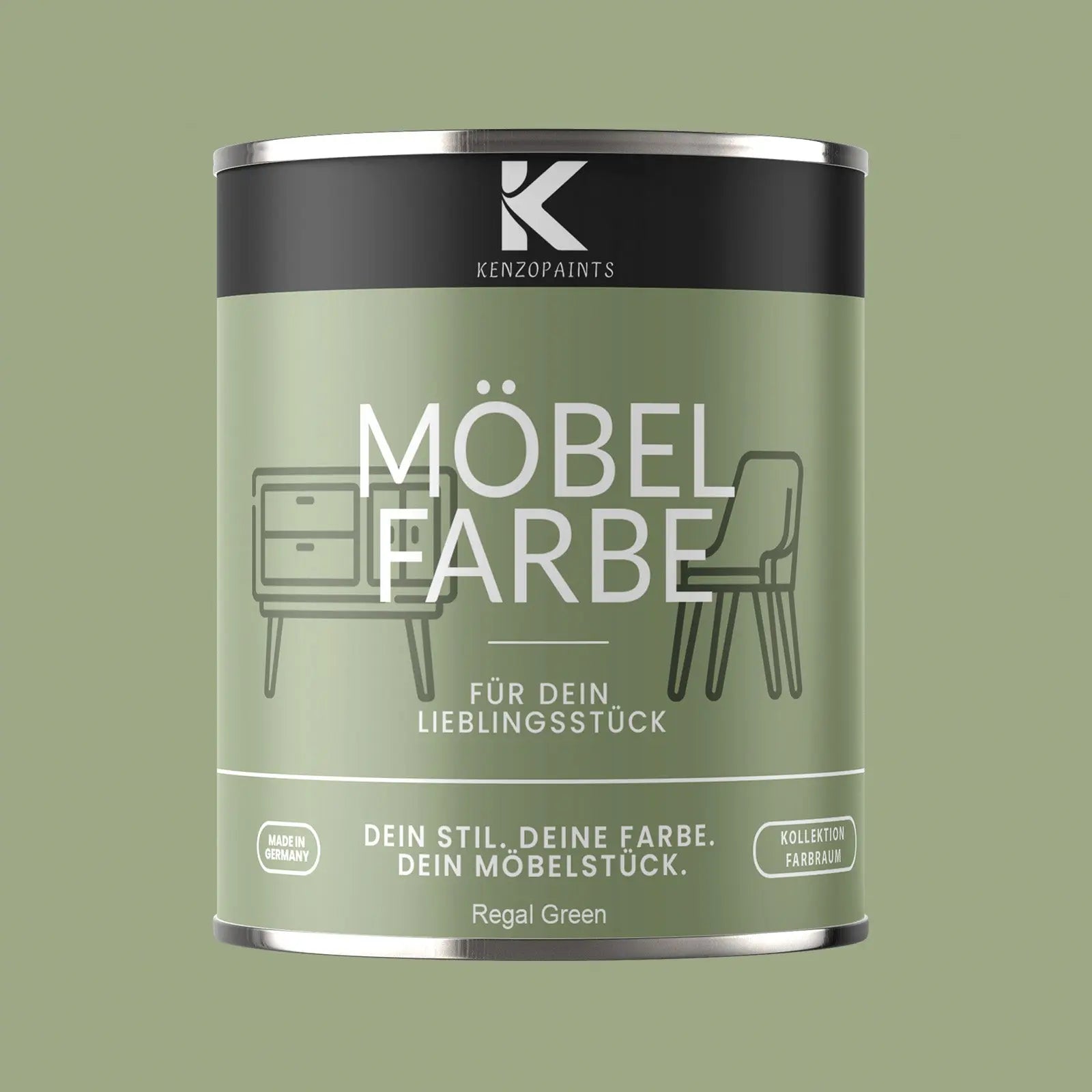 Kenzopaints Möbelfarbe - Regal Green - Kenzopaints