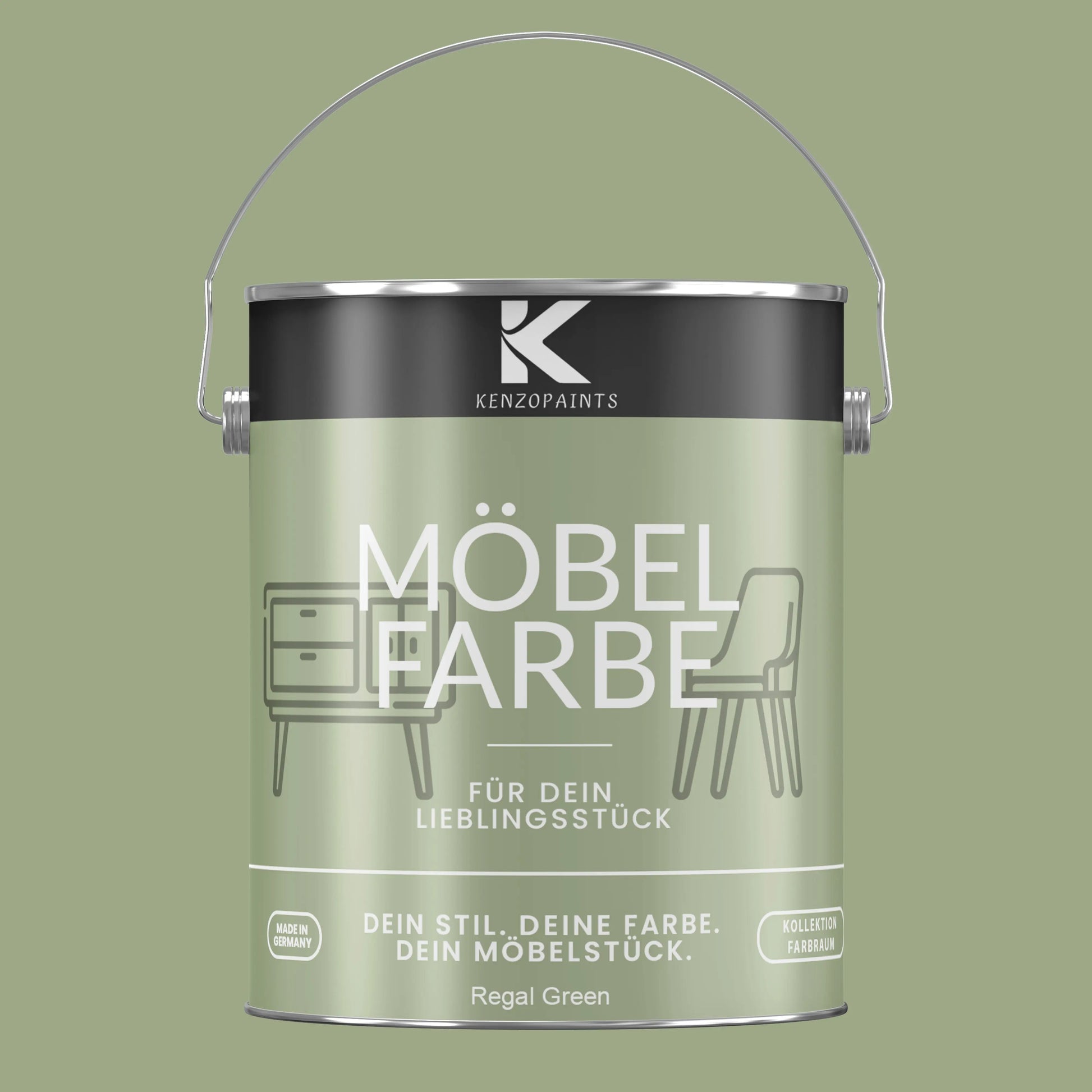 Kenzopaints Möbelfarbe - Regal Green - Kenzopaints