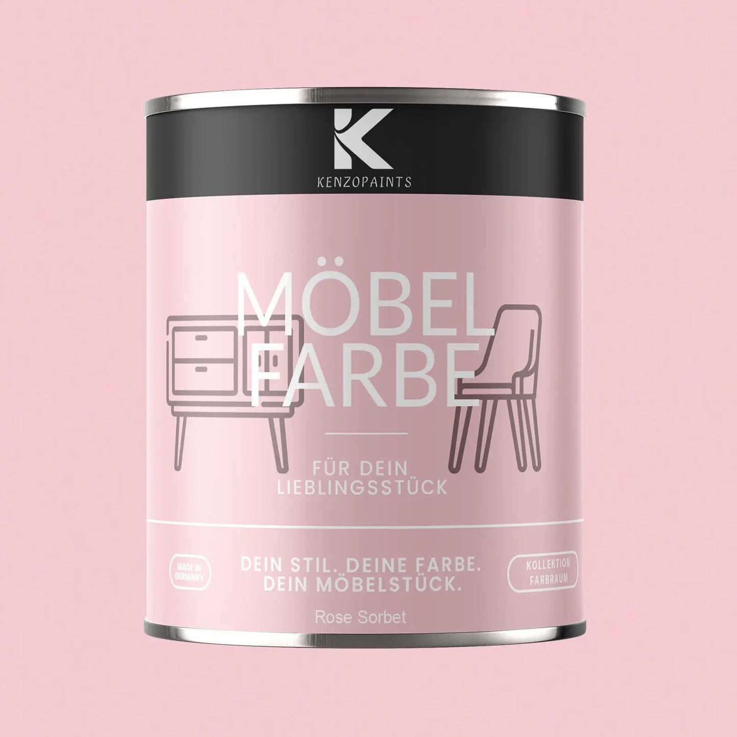 Kenzopaints Möbelfarbe - Rose Sorbet Kenzopaints