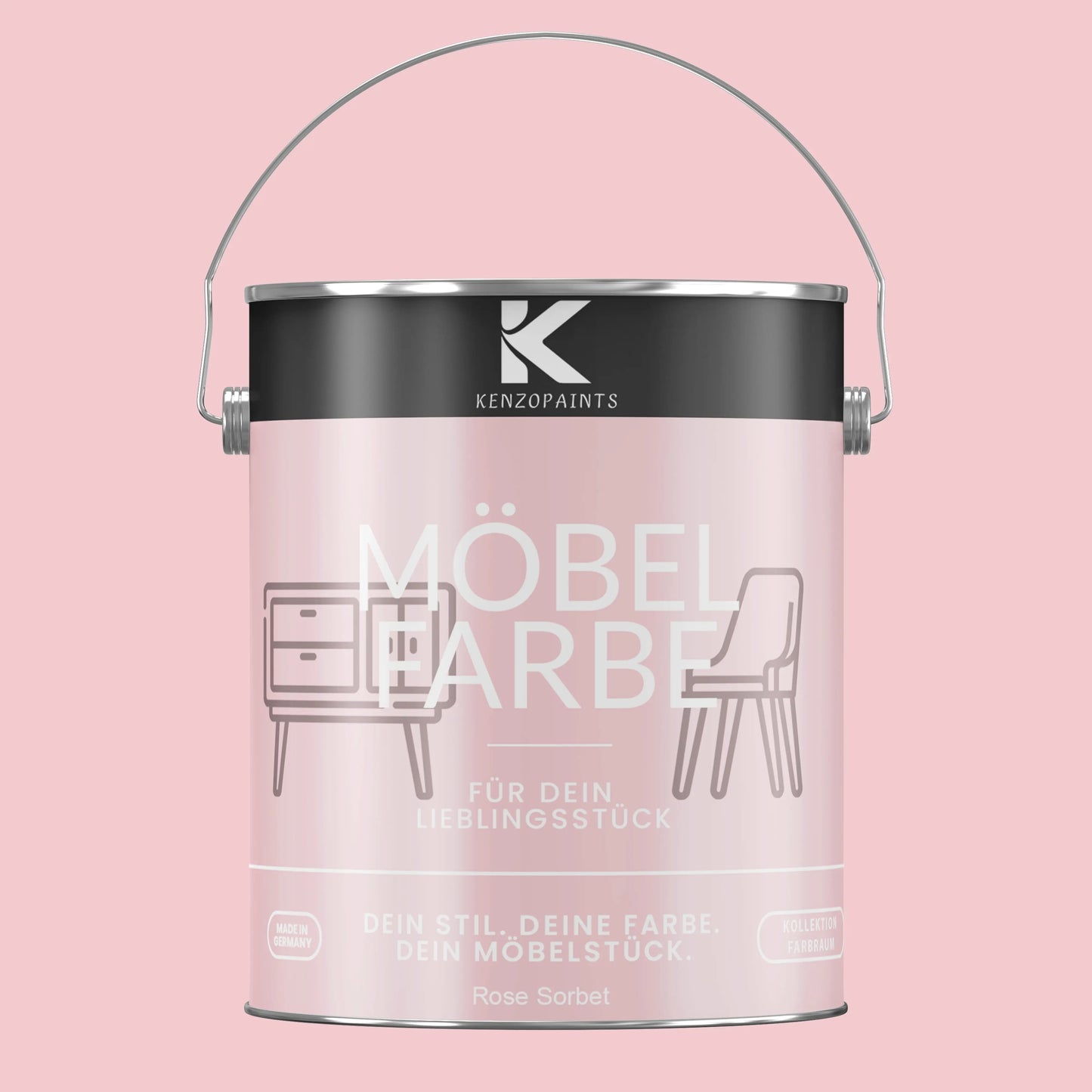 Kenzopaints Möbelfarbe - Rose Sorbet Kenzopaints