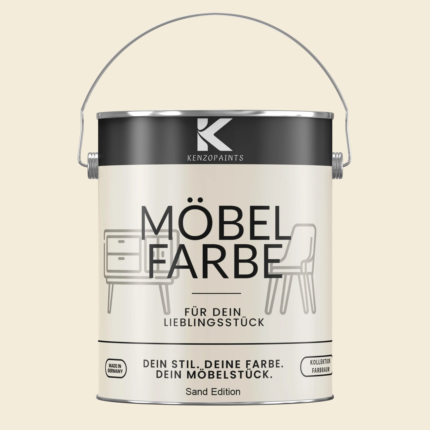Kenzopaints Möbelfarbe - Sand Edition - Kenzopaints