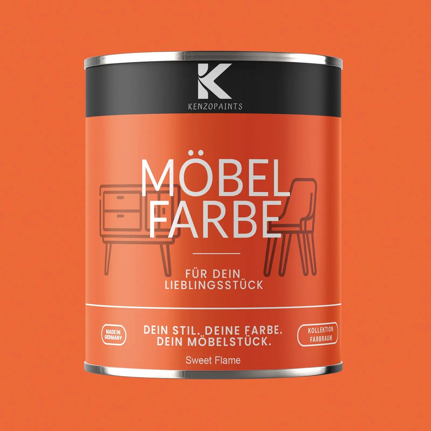 Kenzopaints Möbelfarbe - Sweet Flame Kenzopaints