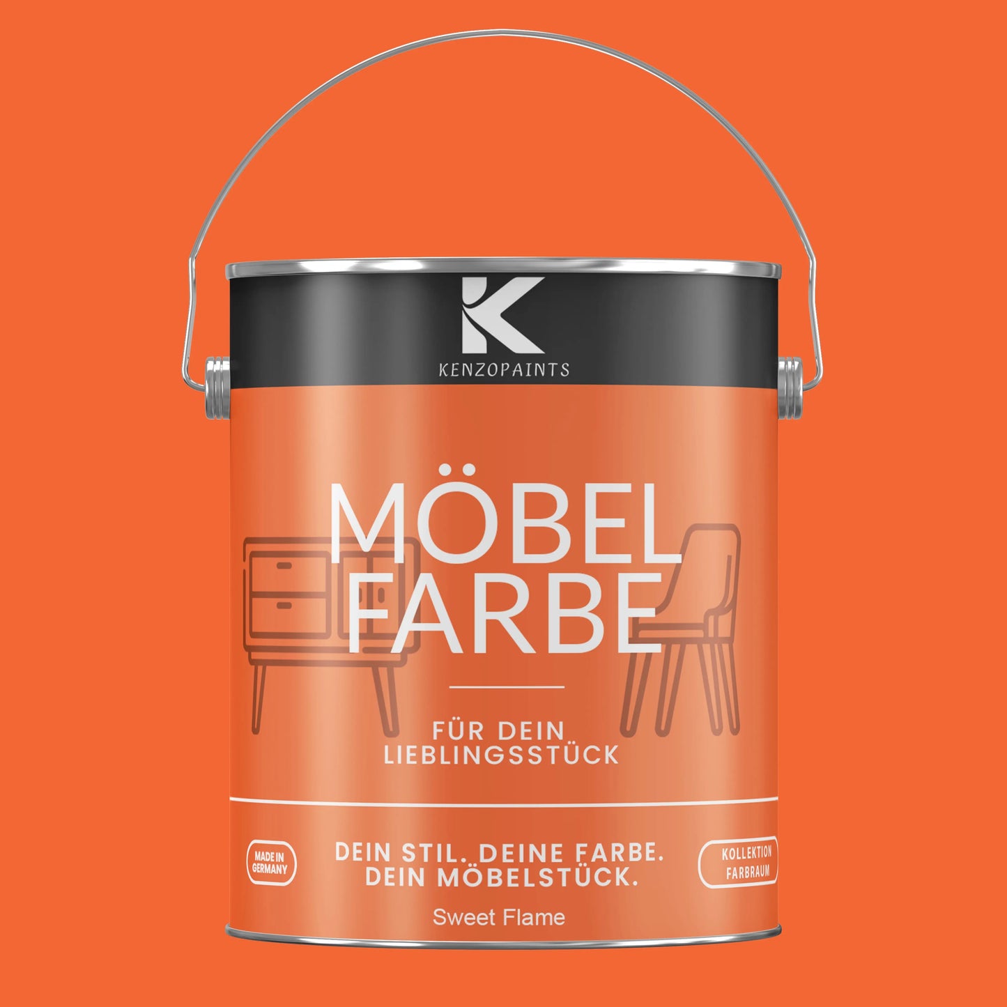 Kenzopaints Möbelfarbe - Sweet Flame Kenzopaints