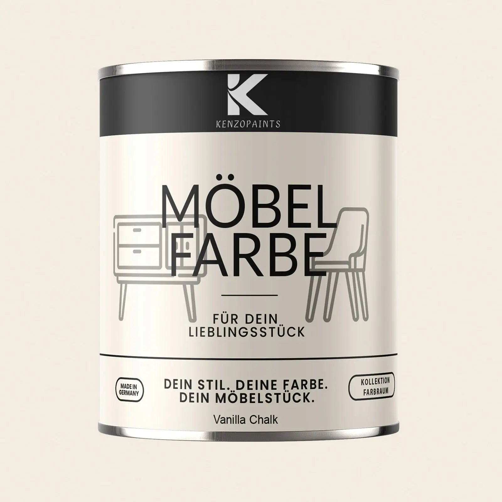 Kenzopaints Möbelfarbe - Vanilla Chalk Kenzopaints