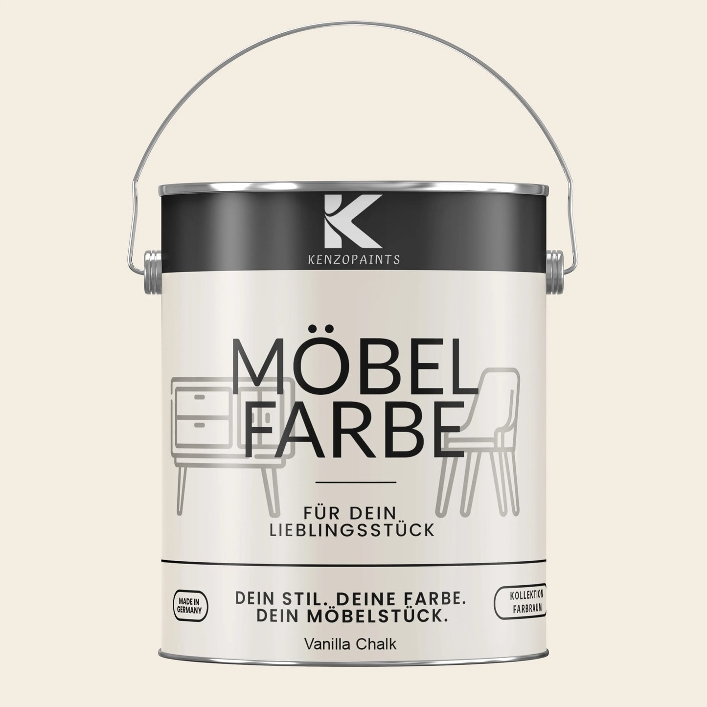 Kenzopaints Möbelfarbe - Vanilla Chalk Kenzopaints