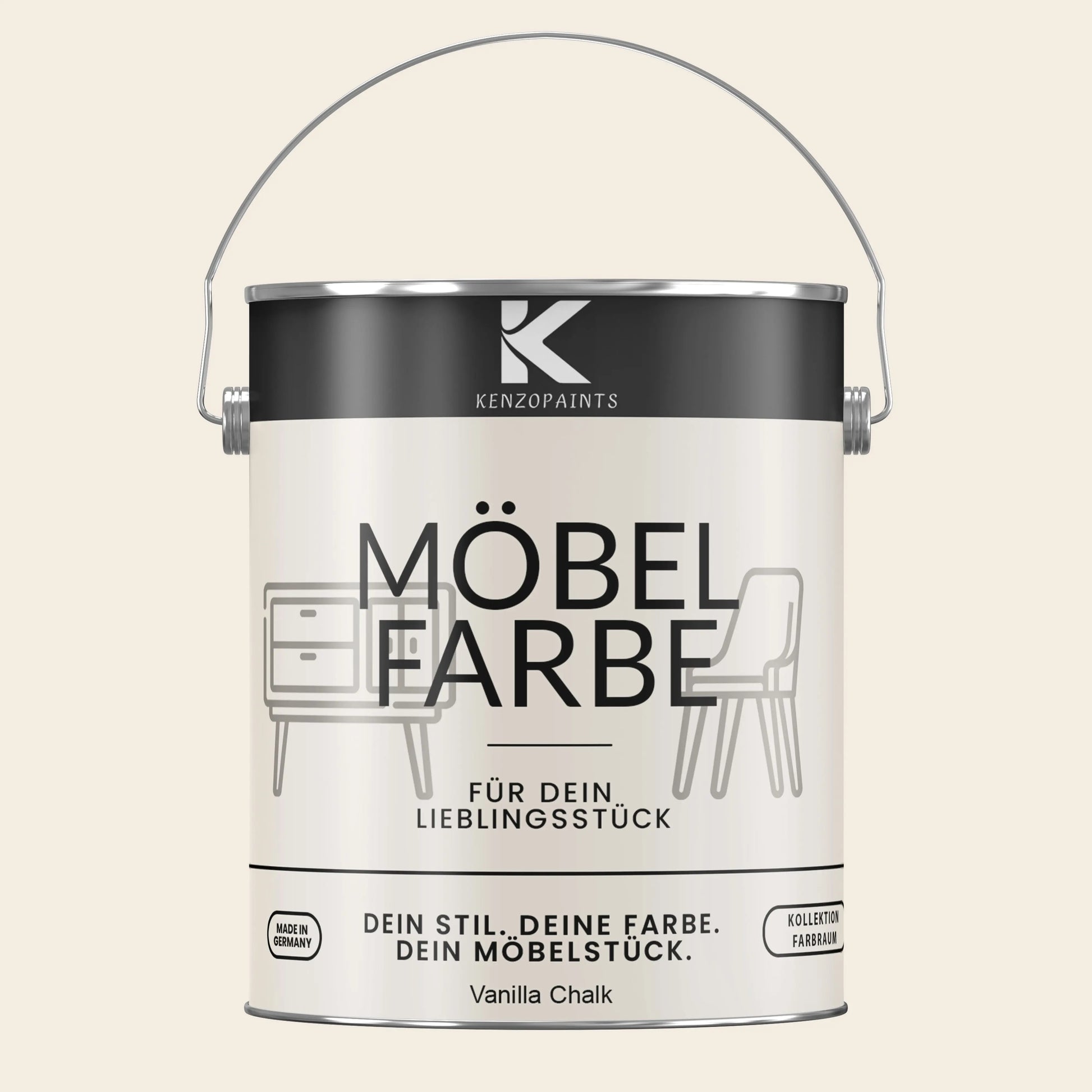 Kenzopaints Möbelfarbe - Vanilla Chalk Kenzopaints