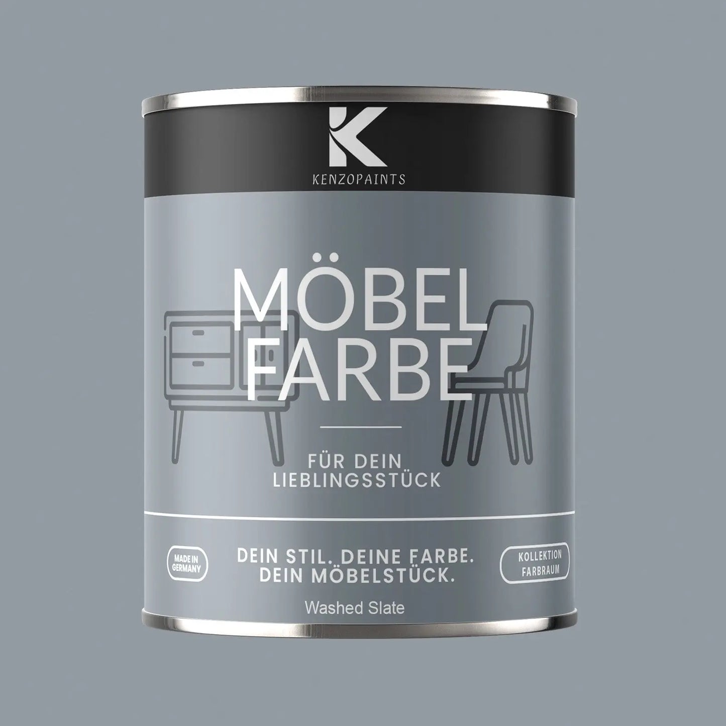 Kenzopaints Möbelfarbe - Washed Slate Kenzopaints