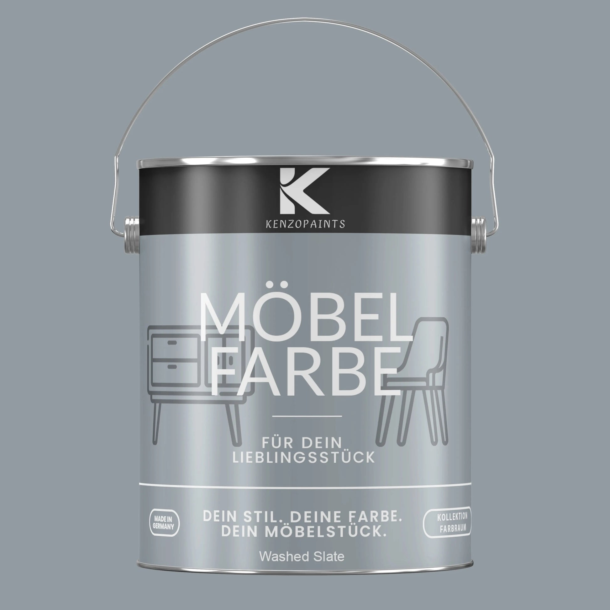 Kenzopaints Möbelfarbe - Washed Slate Kenzopaints