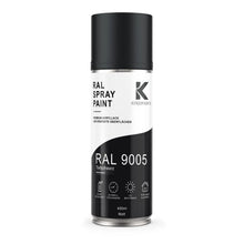 Kenzopaints RAL 9005 Tiefschwarz Spraydose 400ml Matt Kenzopaints