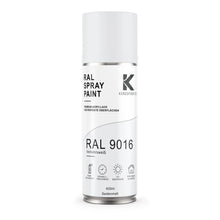 Kenzopaints RAL 9016 Verkehrsweiß Spraydose 400ml Seidenmatt Kenzopaints