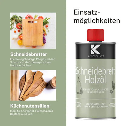 Kenzopaints Schneidebrettöl Holzöl Pflegeöl Lebensmittecht Arbeitsplatten - Kenzopaints
