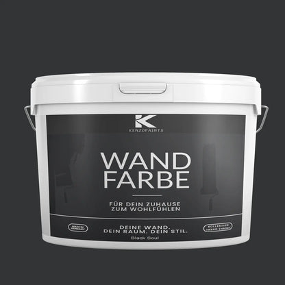 Kenzopaints Wandfarbe Designfarbe - Black Soul