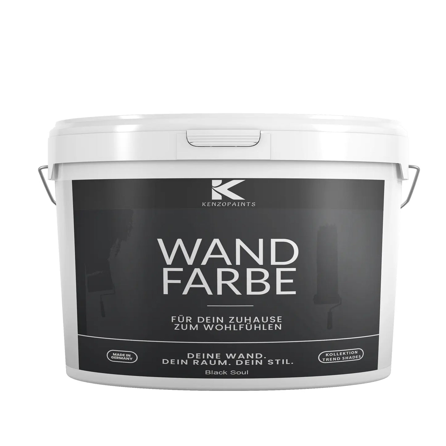 Kenzopaints Wandfarbe Designfarbe - Black Soul