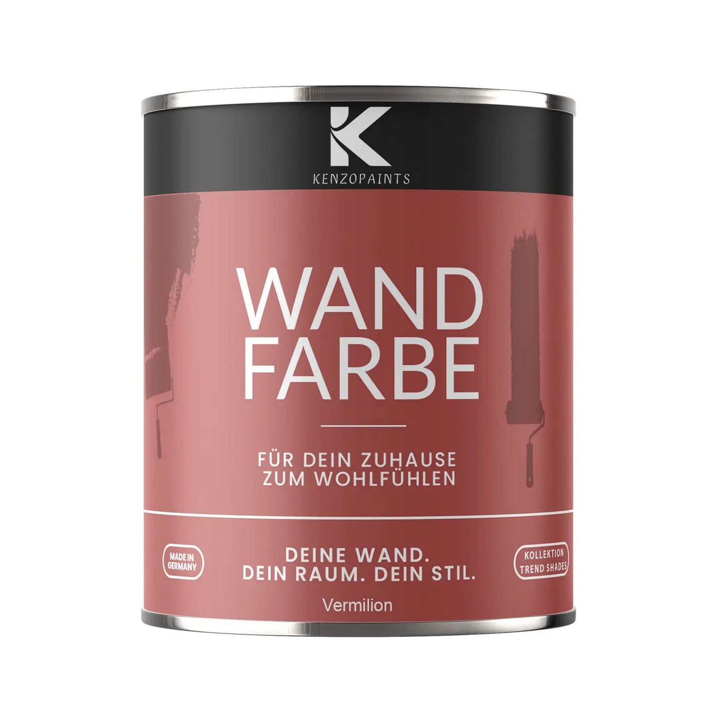 Kenzopaints Wandfarbe Designfarbe - Vermilion