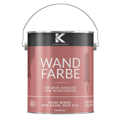 Kenzopaints Wandfarbe Designfarbe - Vermilion