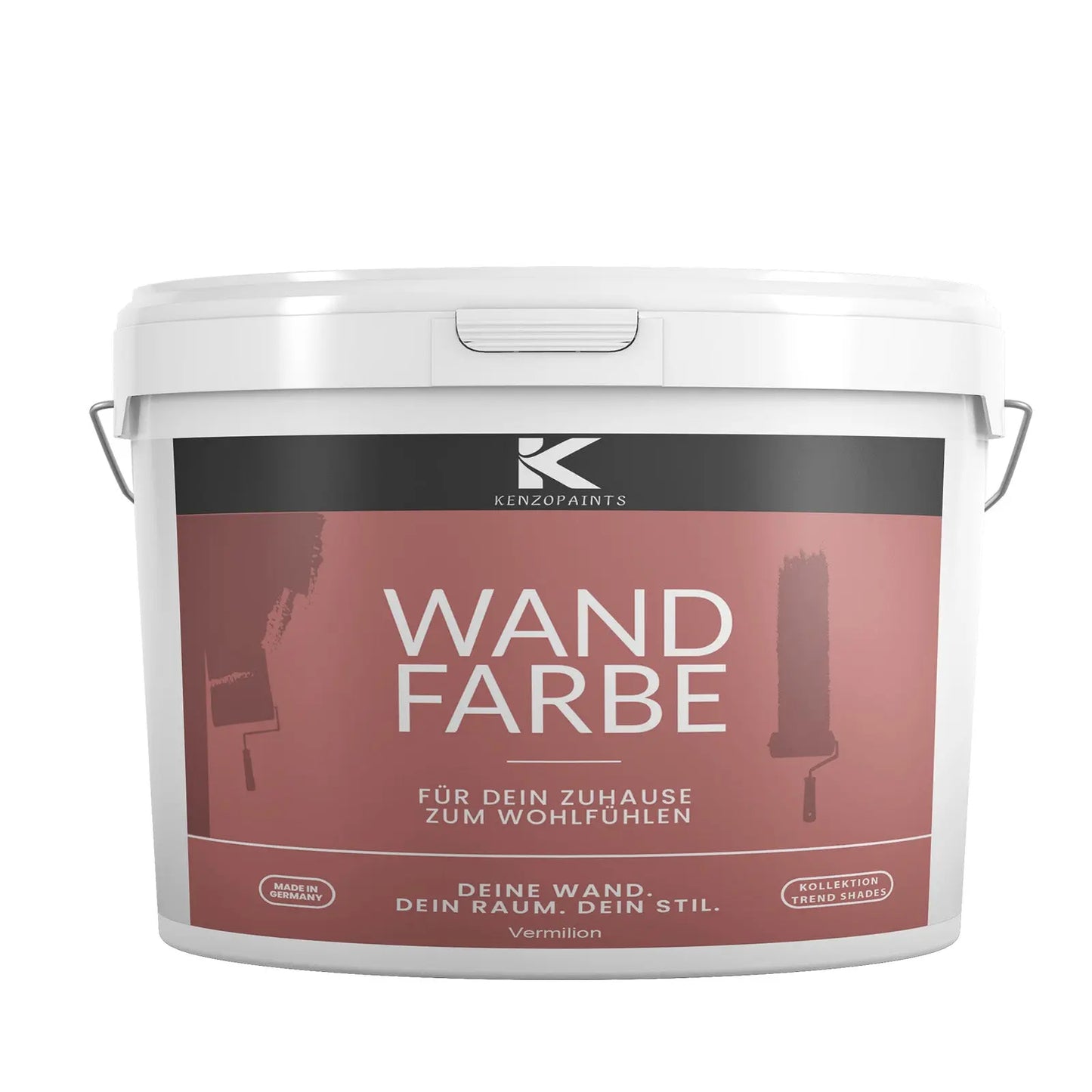 Kenzopaints Wandfarbe Designfarbe - Vermilion