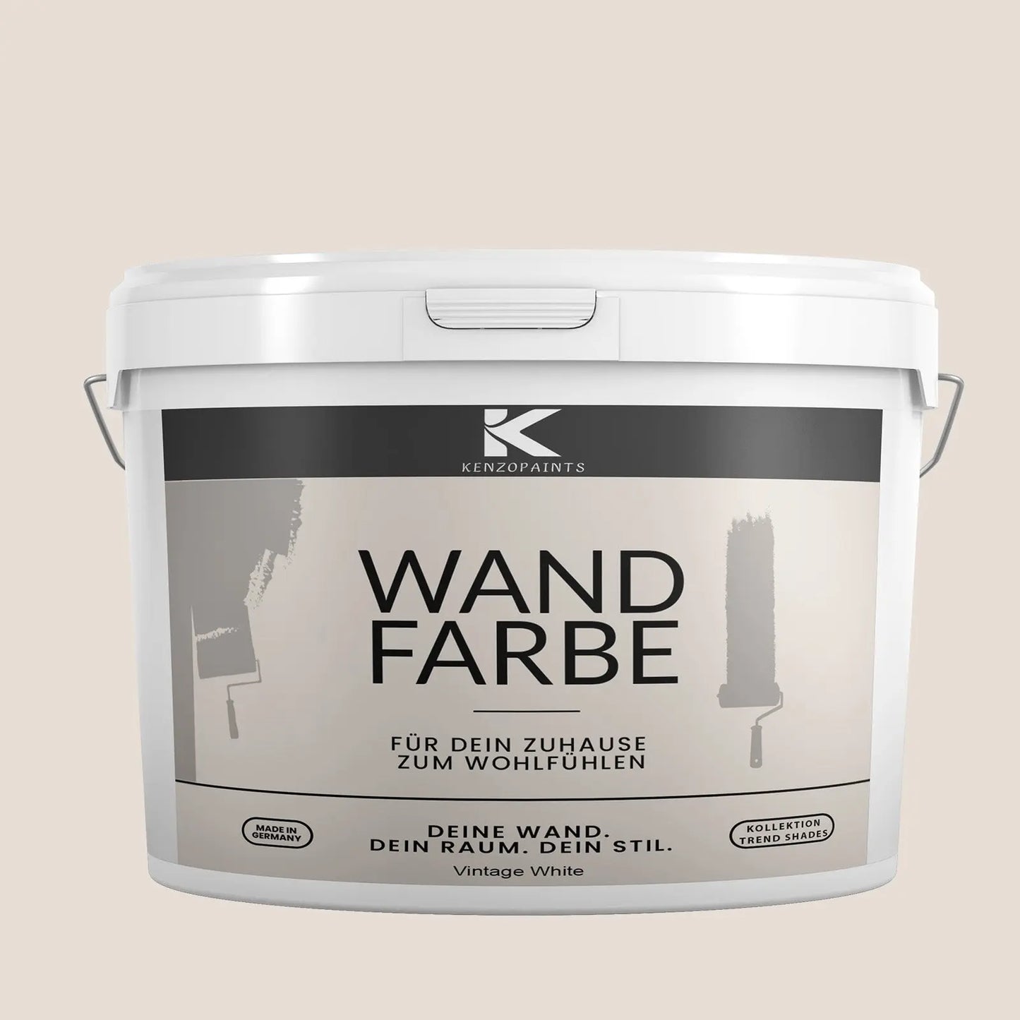 Kenzopaints Wandfarbe Designfarbe - Vintage White