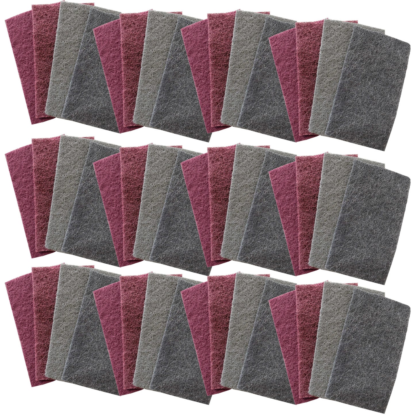 Contura Schleifvlies Set 100x170mm 4 Stück P120-P600 Schleifpads für Metall Holz Stahl Kunststoff