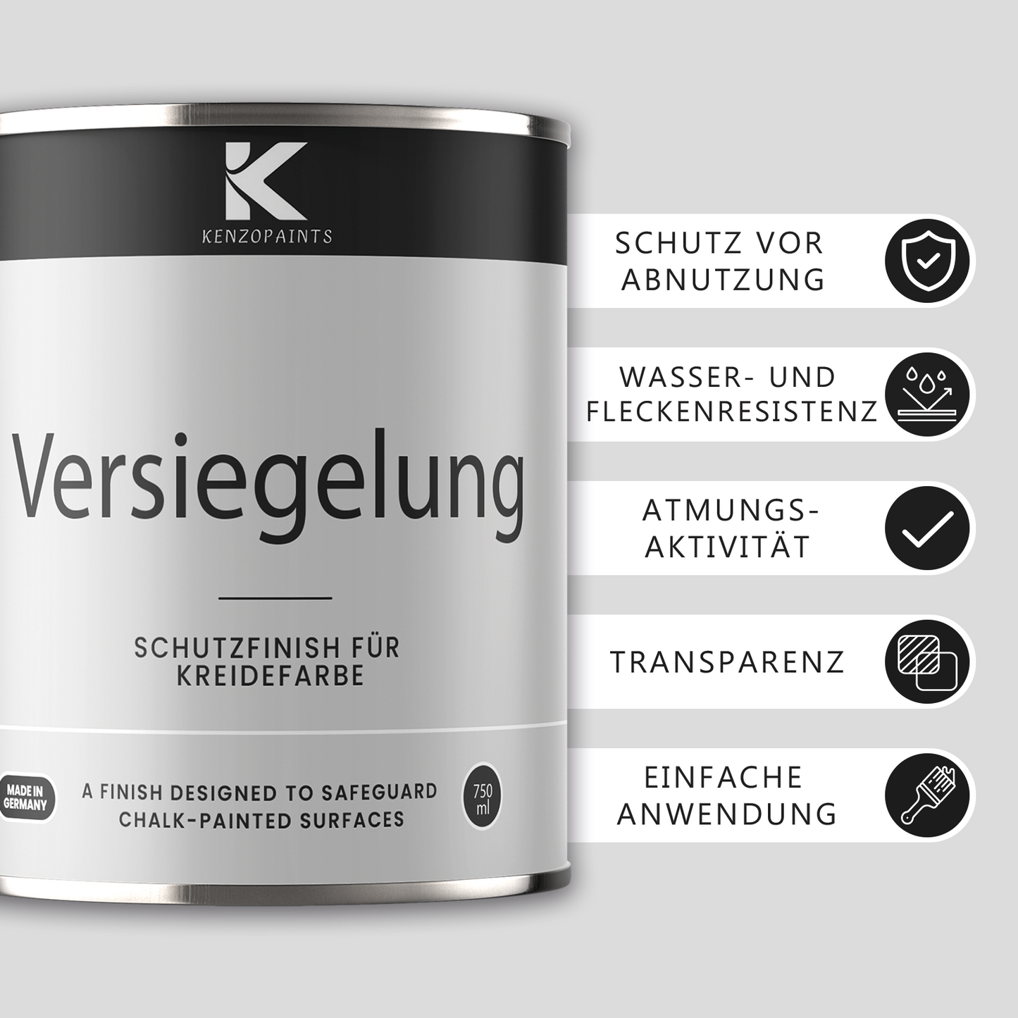 Kenzopaints Siegellack / Versiegelung 750ml