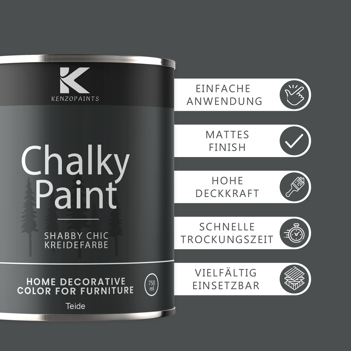 Kenzopaints Chalky Paint - Teide