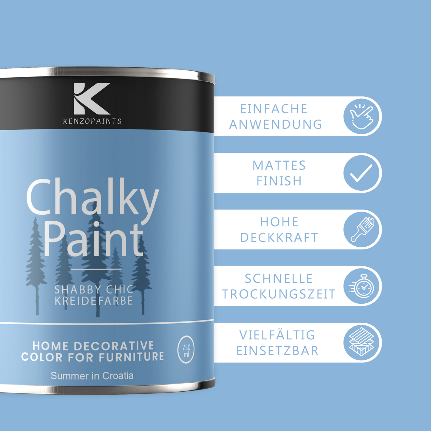 Kenzopaints Chalky Paint - Summer in Croatia