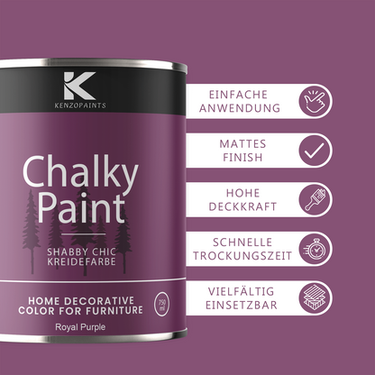 Kenzopaints Chalky Paint - Royal Purple