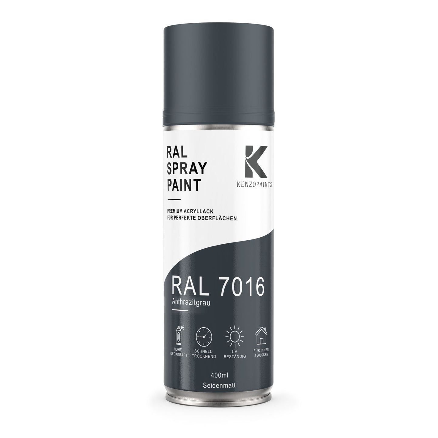 Kenzopaints RAL 7016 Anthrazitgrau Spraydose 400ml Seidenmatt