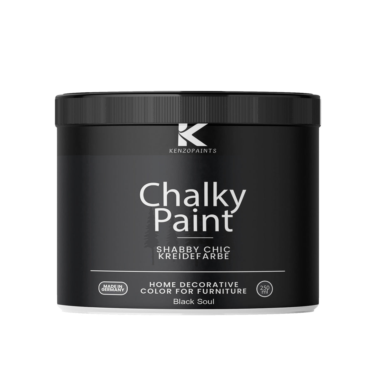 Kenzopaints Chalky Paint - Black Soul