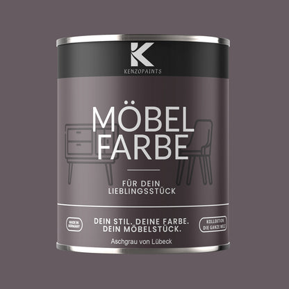 Kenzopaints Möbelfarbe - Aschgrau von Lübeck